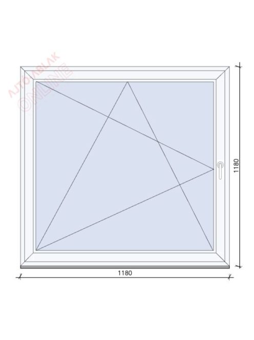118x118 egyszárnyas Bukó-Nyíló ablak