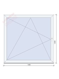 148x148 egyszárnyas Bukó-Nyíló ablak
