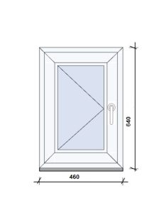 46x64 egyszárnyas Bukó-Nyíló