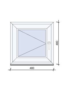 48x48 egyszárnyas Nyíló ablak