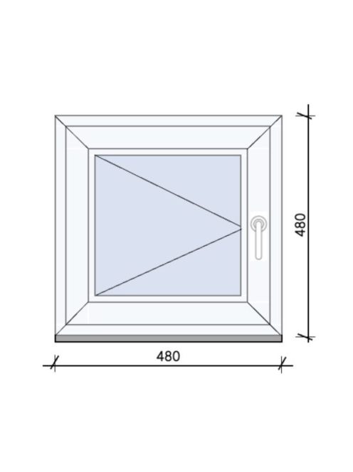 48x48 egyszárnyas Nyíló ablak