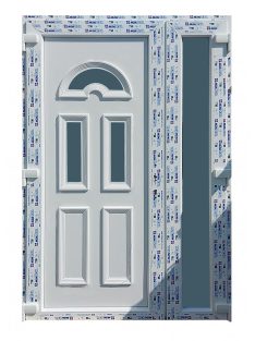 Temze3 műanyag bejárati ajtó 138 x 208cm