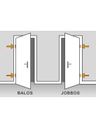 Zebra műanyag bejárati ajtó